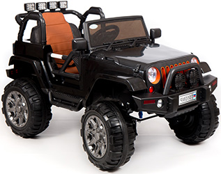 Электромобиль Barty Jeep черный Т010МР